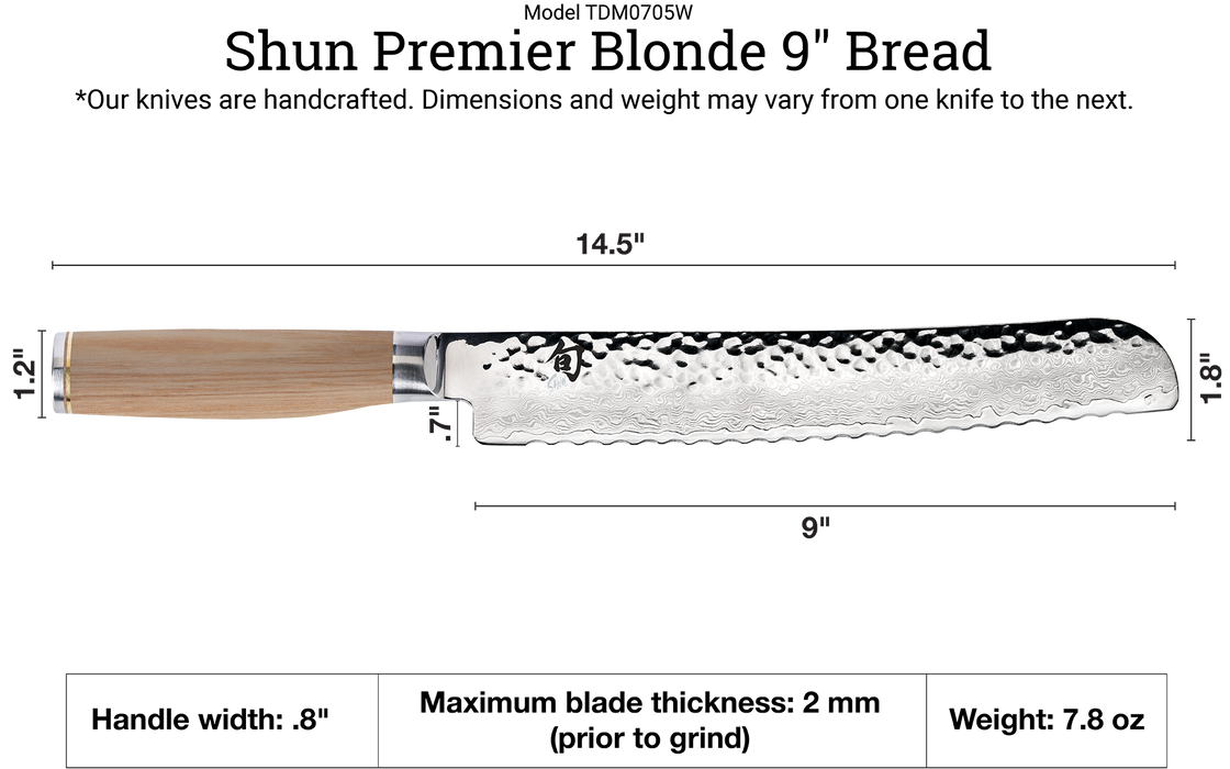 Knife 9 Bread Premier Blonde