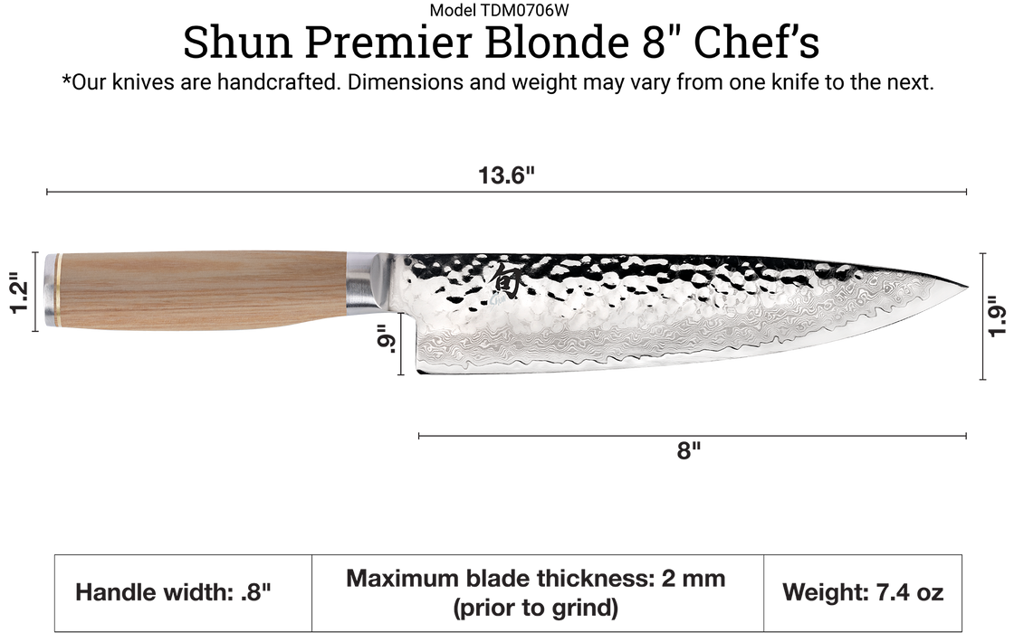 Knife 8 Chef Premier Blonde