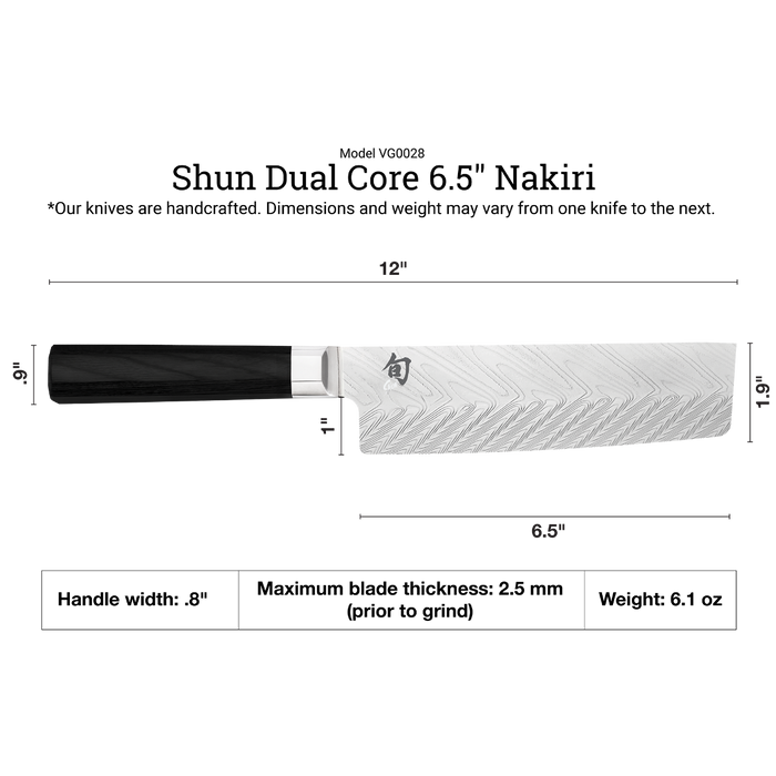 Knife 6.5 Nakiri Dual Core