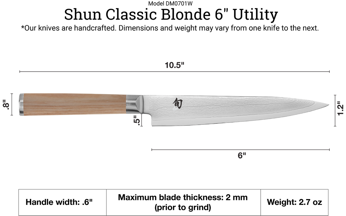 Knife Utility 6 Blonde