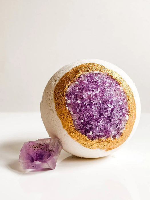 Bath Bomb Amethyst Geode Intuition