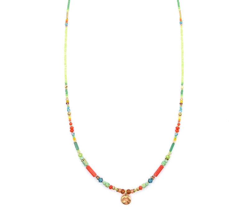 Necklace Apatite Citrine 18K Vermeil