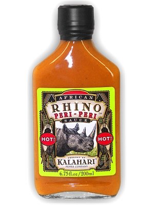 African Rhino Hot Peri-Peri Pepper Sauce