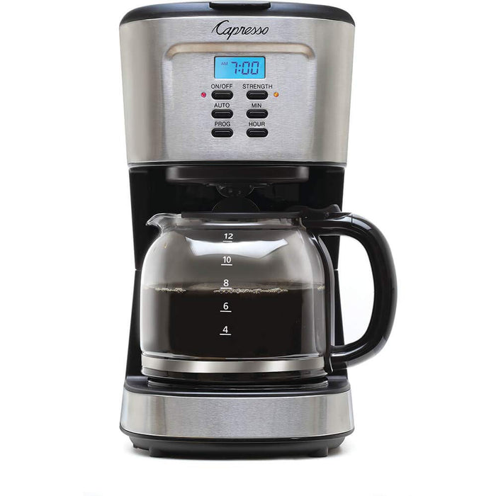 DEMO Coffee Maker w/Grinder 12 Cup Glass Carafe