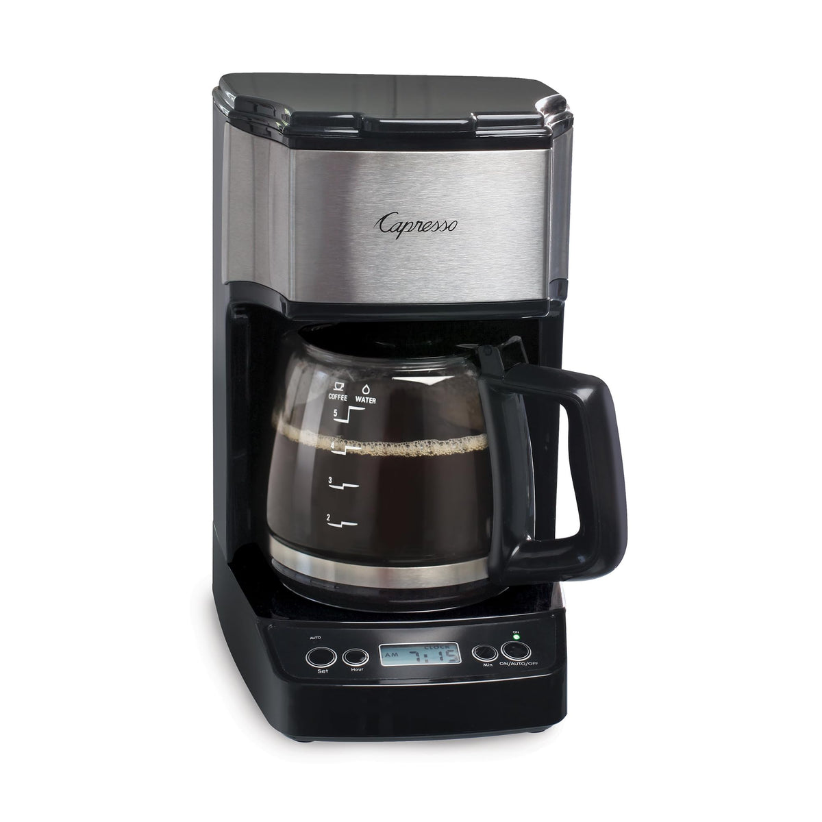 DEMO COffee Maker 5 Cup Mini Programmable — Peppercorn