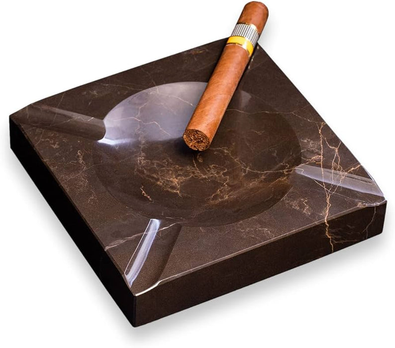 Ashtray Marble Black